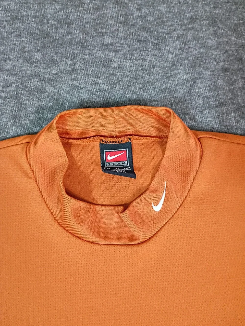 Vintage Y2K Nike Team Texas Longhorns Mock Neck Dri Fit Shirt Mens XL Korea